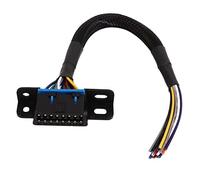 Generic Câble Femelle à extrémité Ouverte, 16 Broches, Port Universel, Faisceau en Queue de Cochon pour Un Diagnostic sécurisé du Véhicule et Une Réparation du Câblage