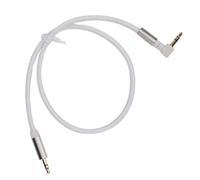 Generic Câble Stéréo à Angle Droit 3,5 Mm, Câble Sonore doré en Nylon 3,5 Mm au Haut-parleur (0,5 m)