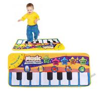 Generic Cadeau pour Enfants Sûr et Non Toxique Tapis de Jeu de Piano électronique Tapis de Clavier Musical de Mélodie Animale Convient aux Enfants de 3 Ans et Plus, en Tissu Doux à Rangement