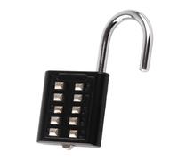 Generic Cadenas de sécurité Antivol à 10 Chiffres pour Portail D'armoire de Salle de Sport - Cadenas étanche Extérieur Résistant à la Rouille pour Valise de Boîte à Outils - Alliage de Zinc + Acier,