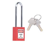 Generic Cadenas de sécurité Industrielle, Serrure Robuste en Acier chromé de 3 Pouces pour la Maintenance des équipements et le Verrouillage D'arrêt avec 2 Clés