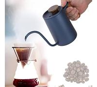 Generic Cafetière à Col de Cygne à la Mode, Bouilloire en Acier Inoxydable de 600ml pour un Brassage de Précision à la Maison (BLUE)
