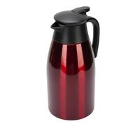 Generic Cafetière Isolée 2L, Distributeur de Boissons Chaudes Sous Vide à Double Paroi en Acier Inoxydable pour la Maison, Dortoir Rouge