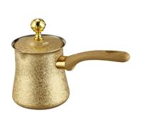 Generic Cafetière Pot à Café avec Couvercle Pratique Théière à Poignée Confortable Pichet Chauffe-lait En Inox Pot à Chocolat Multifonctionnel Adaptée à, 350 Ml, 7.5 Cm X 9.5 Cm