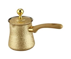 Generic Cafetière Pot à Café avec Couvercle Pratique Théière à Poignée Confortable Pichet Chauffe-lait En Inox Pot à Chocolat Multifonctionnel Adaptée à, 720ml, 10.1 Cm X 11.7 Cm