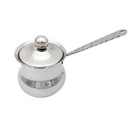 Generic Cafetière Turque, Bouilloire, Petite Casserole En Acier Inoxydable avec Longue Poignée et Couvercle pour Infuser Le Thé, Faire Fondre et Chauffer, C