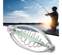Generic Cage à Appâts de Pêche, Mangeoire de Pêche en Acier Inoxydable, pour Matériel de, Amateur de en Mer/Fraîche (Taille Moyenne Environ 18 grammes)