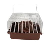 Generic Cage à Hamster, Mini Maison Portative au Design Amusant avec Roue de Course pour Petits Animaux, 9,1x6,7x6,3 Pouces