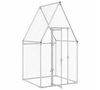 Generic Cage à Poulets Cm, Enclos Extérieur pour Poules, Poules, Canards, en Acier galvanisé avec Un Grand Espace d'activité, sécurité Supplémentaire, Idéal pour Les Oiseaux, Les Lapins (100 x 100 x