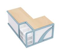 Generic Caisse de supermarché Miniature pour Maison de Poupée, échelle 1:12, avec Un Design Charmant et des étagères Ouvertes pour Les Collectionneurs (1PC)