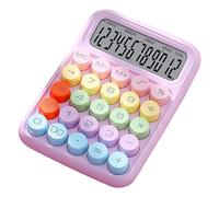 Generic Calculatrice Colorée Calculatrice à Clavier Mécanique avec pavé Numérique et Fonctions Scientifiques pour Bureau, école, Maison de Bureau électronique ABS (Violet)