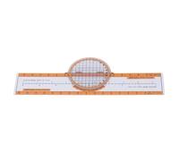 Generic Calculatrice D'aviation en Plastique D'ordinateur de Vol avec Plateau Tournant pour la Planification de Vol Orange Durable