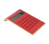 Generic Calculatrice D'énergie Solaire Portable à 10 Chiffres, Double Puissance, Fonctions Financières Mathématiques de Base pour la Maison, Le Bureau, Les Fournitures Professionnelles, (Rouge)