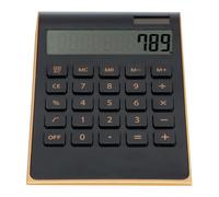 Generic Calculatrice D'énergie Solaire Portable à 10 Chiffres, Double Puissance, Fonctions Financières Mathématiques de Base pour la Maison, Le Bureau, Les Fournitures Professionnelles, (Black)