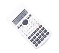 Generic Calculatrice Scientifique, 12 Chiffres, 240 Fonctions, Calculatrice Multifonction à Grand écran avec Couverture Rigide Coulissante, pour étudiants (White)