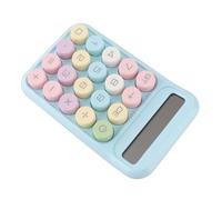Generic Calculatrice Scientifique Bouton Mécanique Portable écran LCD à 10 Chiffres pour Les étudiants Tâches de comptabilité Taille Compacte (Blue)