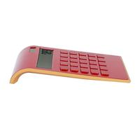 Generic Calculatrice Solaire, 114x190x37mm Calculateur Financier Ultra Mince, Bureau pour l'activité de Financement à Domicile (Rouge)