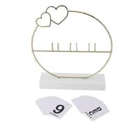 Generic Calendrier à Rabat de Bureau, Utilisation Durable, Construction Rustique Durable, Calendrier à Rabat Perpétuel Décoratif Multifonctionnel avec Lumière LED pour la Maison (#1)