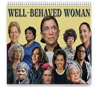 Generic Calendrier des femmes bien élevées 2026 : 11" x 8,5" Calendrier d'autonomisation des femmes féministes, calendrier mural mensuel cadeau inspirant pour la décoration de la maison et du bureau