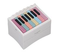 Generic Calendrier Musical pour Piano 2025, Calendrier Interactif à Manivelle avec 52 Morceaux de Musique, Rechargeable par USB pour les Amateurs de Musique, Métal, 13,5 X 9,5 X 8,4 Cm (WHITE)