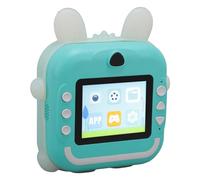 Generic Caméra à imprimé Numérique pour Enfants, écran IPS de 2,4 Pouces Caméra Imprimement Mignonne Respectueuse de l'environnement 1080p pour Extérieur (Bleu (Silicone))