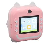 Generic Caméra à imprimé Numérique pour Enfants, écran IPS de 2,4 Pouces Caméra Imprimement Mignonne Respectueuse de l'environnement 1080p pour Extérieur (Pink)