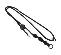 Generic Caméra d'action en Nylon Haute Résistance, Corde Anti-Perte, Sangle à Vis de 1/4 Pouces pour 3, Lanière de Suspension Flexible, pour One X3 (Corde Noire Noeud Noir)