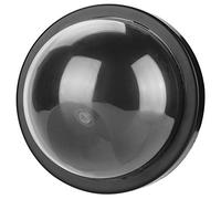 Generic Caméra de sécurité de Surveillance Factice, Protection de Dôme de Leurre Simulée, Lumière LED pour la sécurité Intérieure et Extérieure, ABS Noir, 1 Pièce MR-02Y