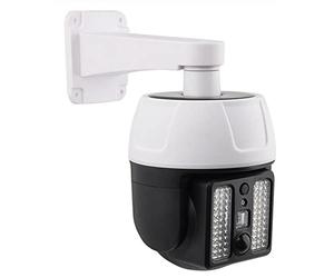 Generic Caméra de Surveillance Factice Lampe Solaire Caméra Fausse CCTV Exterieur Detecteur de Mouvement Solaire Exterieur Étanche pour Sécurité Maison Ou Magasin [Classe Énergétique 44LED