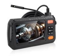 Generic Caméra D'inspection Endoscopique à Double Objectif 1080P Écran HD de 4,3 Pouces 8 Lumières LED 3 Niveaux de luminosité Réglables Câble de 6,5 Pieds Carte de 32 Go pour une en Temps Réel de