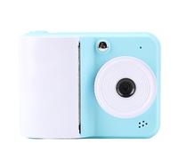 Generic Caméra Instantanée, Support de Selfie 90 Min Enregistrement de Caméra Instantanée Portable avec Papier imprimé pour la Photographie (Blue)