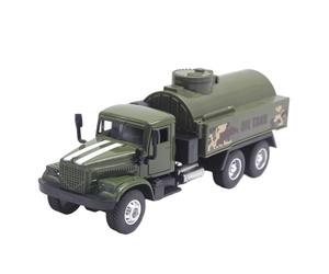Generic Camion Miniature Jouet Métallique Véhicule Transport Blindé Ouverture Effet Lumineux Sonore Adapté Aux Enfants Décoration Intérieur Collection, camion citerne