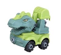 Generic Camions de Construction pour Enfants, Camions d'ingénierie, Jouets sur Le Thème des Dinosaures, Simulation de Scène de mobilité Articulaire, Assemblage de Bricolage pour Garçons et Filles