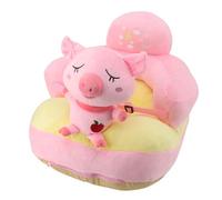 Generic Canapé de Siège pour bébé, Angle Réglable Non Glissement de Base de canapé d'apprentissage pour bébé Chaise Confortable pour Salon (Cochon rosée)