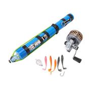 Generic Canne de Lancement de Pêche, Outil de Pêche au Leurre en Acier Inoxydable de qualité Supérieure et ABS avec Poignée Antidérapante, pour Eau Douce en Eau Salée, Le Camping et la (KS30)