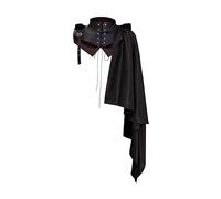 Generic Cape d'Halloween Cape d'armure médiévale Cosplay Costume à lacets Accessoires gothiques Cape d'assassin Châle de vintage pour spectacle de