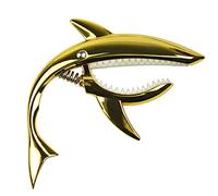 Generic Capodastre Requin pour Guitare Acoustique, Clip élastique doré, Ton Doux, pour ukulélé, Mandoline, Banjo, en Alliage de Zinc, 1 Pièce