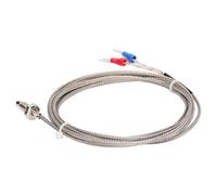 Generic Capteur de Température de Type K, Thermocouple de Surface Fiable pour Usage Industriel dans les Textiles, les Aliments et les Machines, Filetage M6 0-400 ℃ (2M)