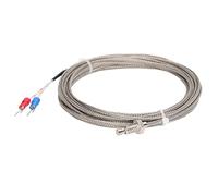Generic Capteur de Température de Type K, Thermocouple de Surface Fiable pour Usage Industriel dans les Textiles, les Aliments et les Machines, Filetage M6 0-400 ℃ (4M)