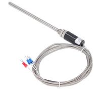 Generic Capteur de Température Sonde de Température à Thermistance Pt100 étanche pour la Mesure -200-450 ℃ Large Plage pour Contrôleur PID, Haute sensibilité, Sonde de 150 Mm pour Divers