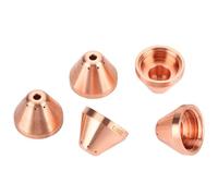 Generic Capuchon de Bouclier de Remplacement Durable pour Torche de Coupe 5 Pièces, Accessoires de Coupe en Cuivre Tellure de Haute qualité