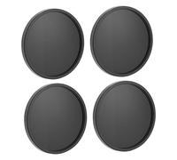 Generic Capuchons de Centre de Roue étanches, Multifonctions, Diamètre Extérieur de 62mm, Remplacement élégant pour Voitures et Camions avec Matériau ABS, Paquet de 4 (Black)