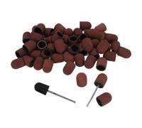 Generic Capuchons de Ponçage pour Nail Art, Grain 120 #, Ensemble de Manucure pour Polissage et Meulage - Facile à Installer et Durable, pour les Professionnels du Nail Art, 50 Capuchons de Ponçage