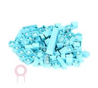 Generic Capuchons de Touches de Clavier Mécaniques en PBT, Design Ergonomique et Durable, Résistant à l'huile, 108 Touches, pour Une Expérience de Frappe Confortable (Blue)