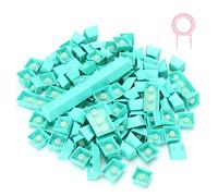 Generic Capuchons de Touches en PBT, Design Ergonomique et coloré, Durable, pour Clavier Mécanique, Ensemble de 108 Touches pour Les Joueurs (Blue #18)