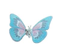 Generic Car Will Move The Butterfly Ornements 3D en pâte dimensionnelle Modèles Voiture Love Vintage Papillon Brodé pour Femmes Filles Exquis Fantastique Insecte Animal, Pas de gemme