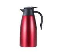 Generic Carafe à Café Isotherme de Pointe, Pichet à Thé, Distributeur de Boissons sous Vide, Pichet à Eau En Acier Inoxydable, Rouge