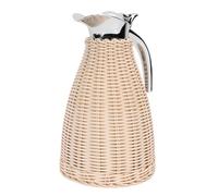 Generic Carafe à café Thermique à 3 Parois en Acier Inoxydable, Matériau Sûr, 1,5 L, pour Boissons Chaudes ou Froides (Beige)