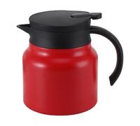 Generic Carafe à Café Thermique En Acier Inoxydable, Bouteille D'eau Chaude de Grande Capacité de 800ml, pour Restaurants, Cadeaux de Bureau, Rouge