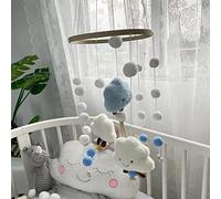 Generic Carillon éolien Mobile en Forme de Nuage pour Chambre D'enfant, Cloche de Lit Suspendue Douce et Sûre pour Lit de bébé, adapté aux Nouveau-nés, matériau: Feutre (Genericr49pivsndz-10321631)